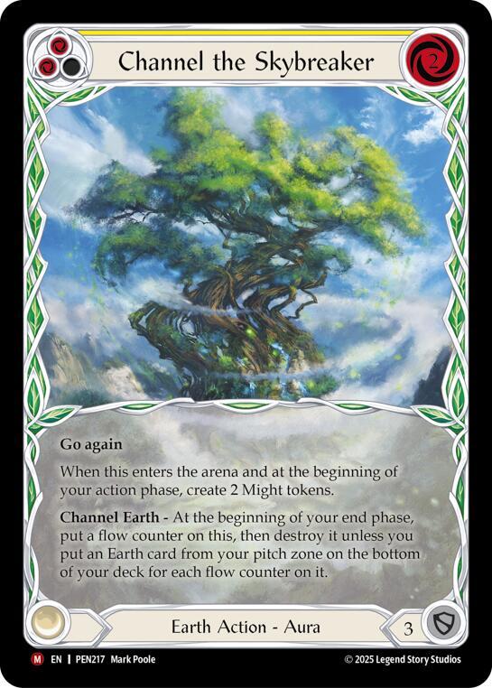 Channel The Skybreaker (Yellow) (Extended Art) (PEN217) [Compendium of Rathe]