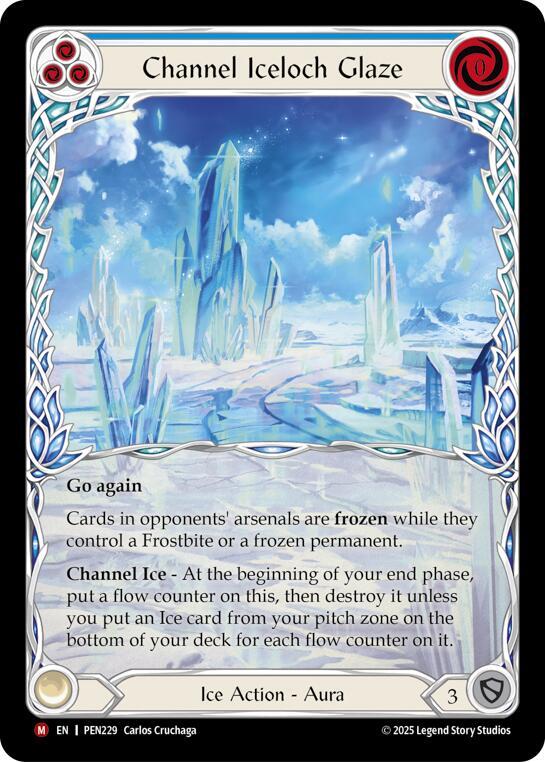 Channel Iceloch Glaze (Blue) (Extended Art) (PEN229) [Compendium of Rathe]