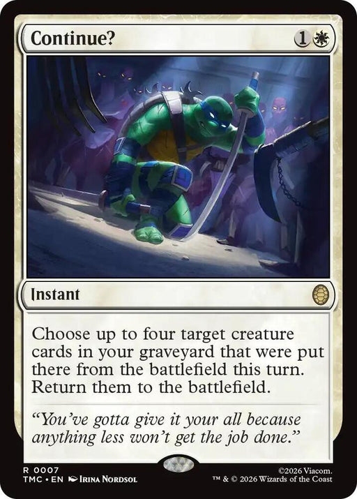 Continue? (7) [Teenage Mutant Ninja Turtles Commander]
