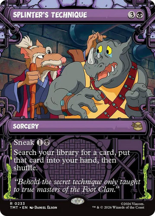 Splinter's Technique (Showcase) (233) [Teenage Mutant Ninja Turtles]