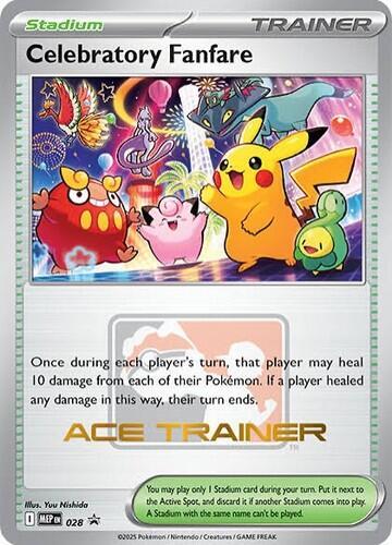 Celebratory Fanfare (Ace Trainer) (028) [ME: Mega Evolution Promo]
