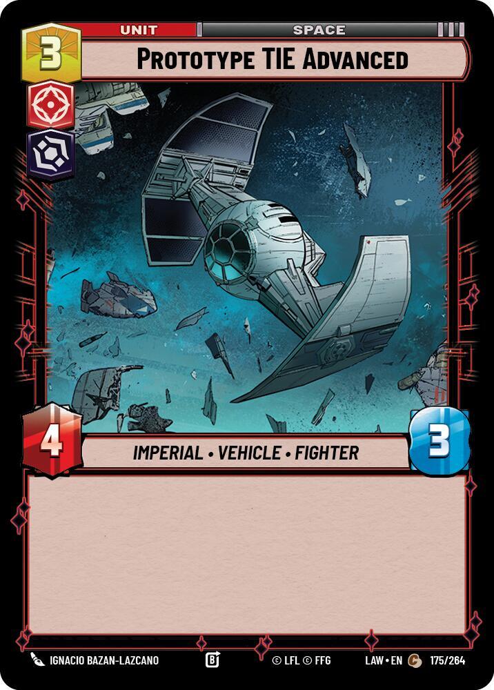 Prototype TIE Advanced (175/264) [A Lawless Time]