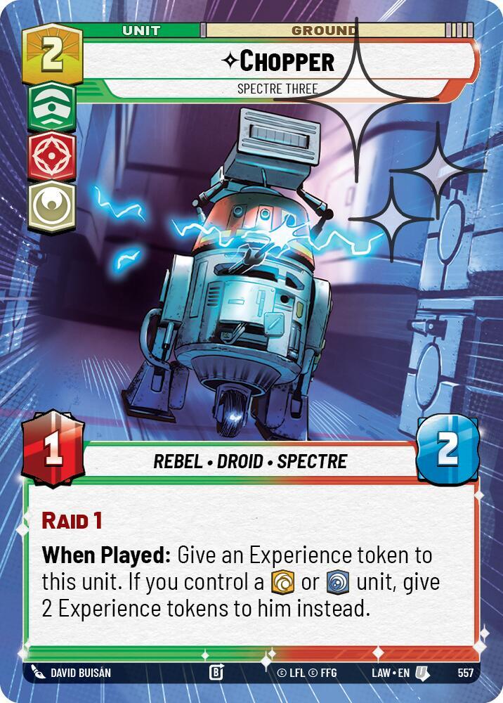 Chopper - Spectre Three (Hyperspace Foil) (557) [A Lawless Time]