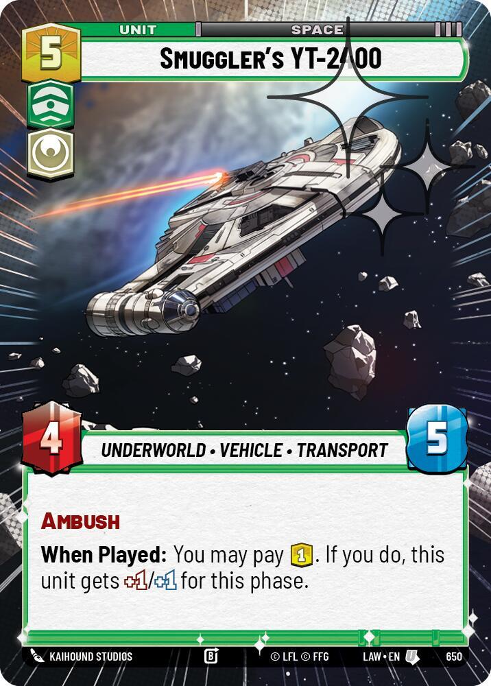 Smuggler's YT-2400 (Hyperspace Foil) (650) [A Lawless Time]