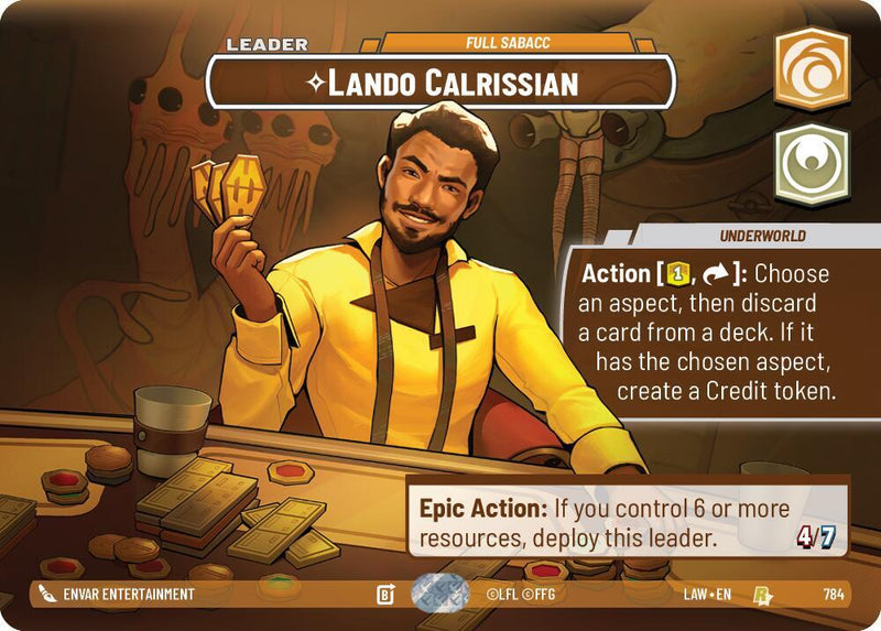 Lando Calrissian - Full Sabacc (Showcase) (784) [A Lawless Time]