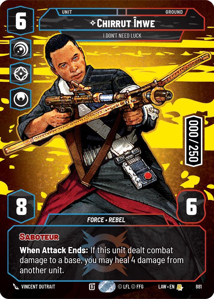 Chirrut Imwe - I Don't Need Luck (Serialized) (881) [A Lawless Time]