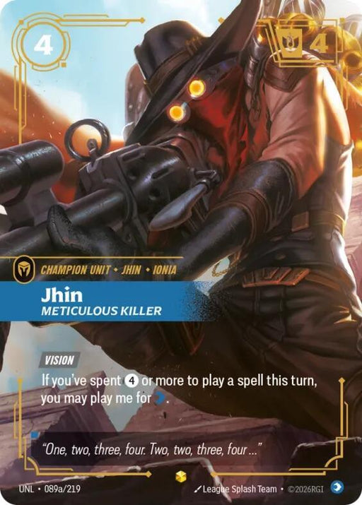 Jhin - Meticulous Killer (Alternate Art) (089a/219) [Unleashed]