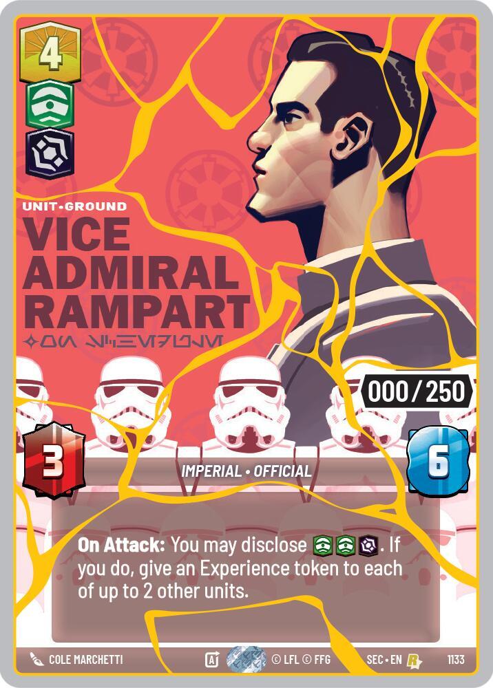 Vice Admiral Rampart - On Schedule (Serialized) (Gold) (1133) [Secrets of Power]