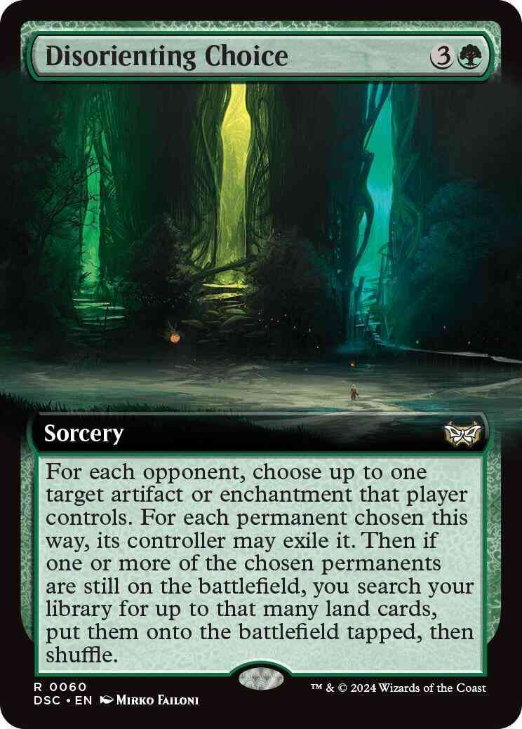 Disorienting Choice (Extended Art) [Duskmourn: House of Horror Commander]