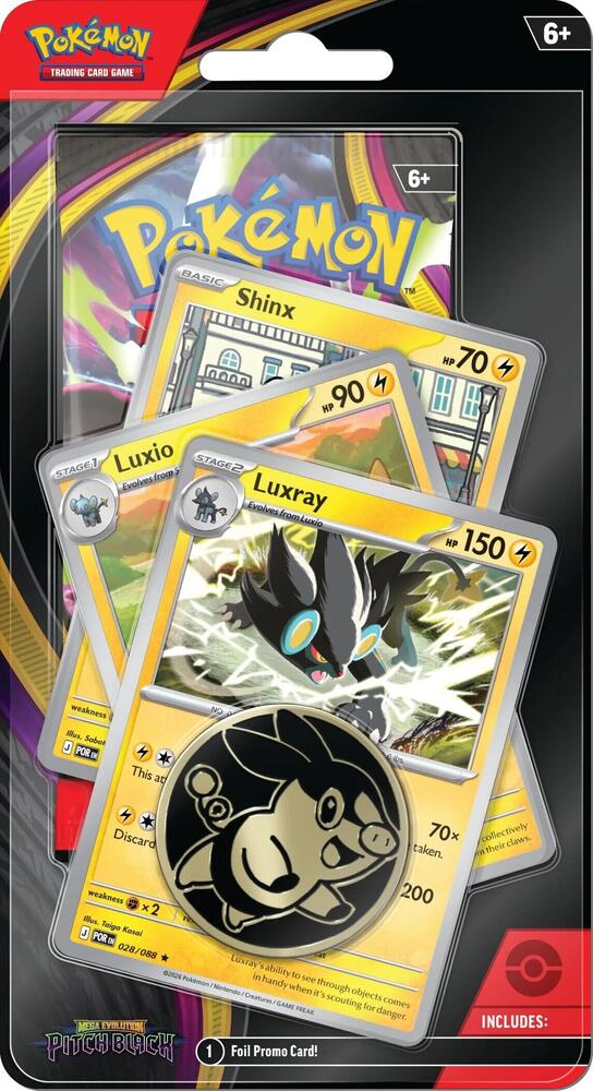 Pokemon ME5 Pitch Black Premium Checklane Blister Luxray Line (2026-07-13)