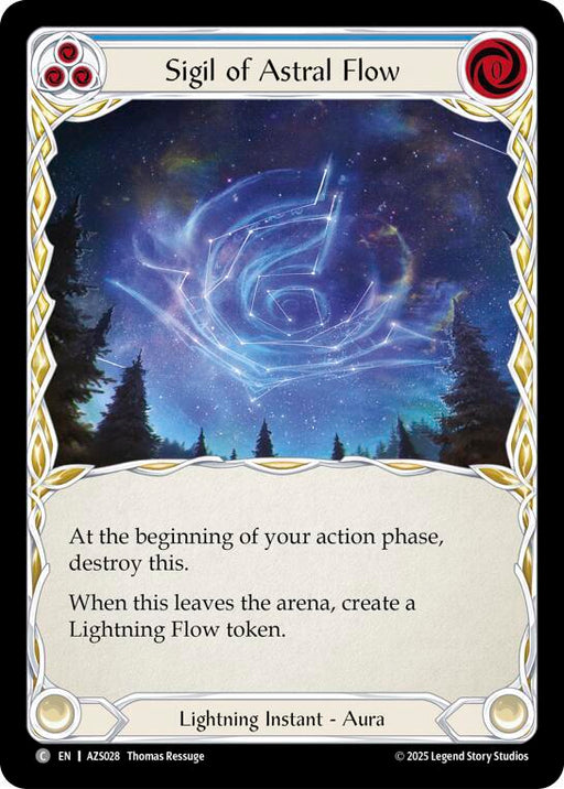 Sigil Of Astral Flow (Blue) (AZS028) [Armory Deck: Zyggy]