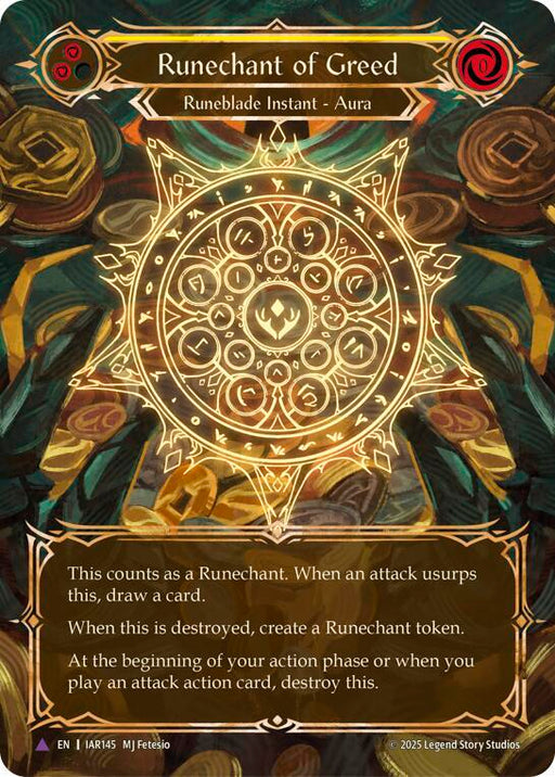 Runechant of Greed (Yellow)(Marvel) (IAR145-MV) [Omens of the Third Age]