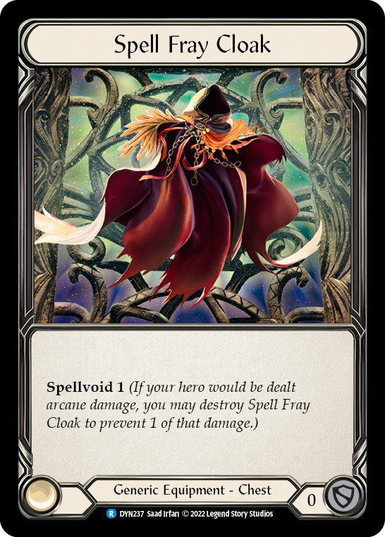 Spell Fray Cloak [Dynasty] Rainbow Foil