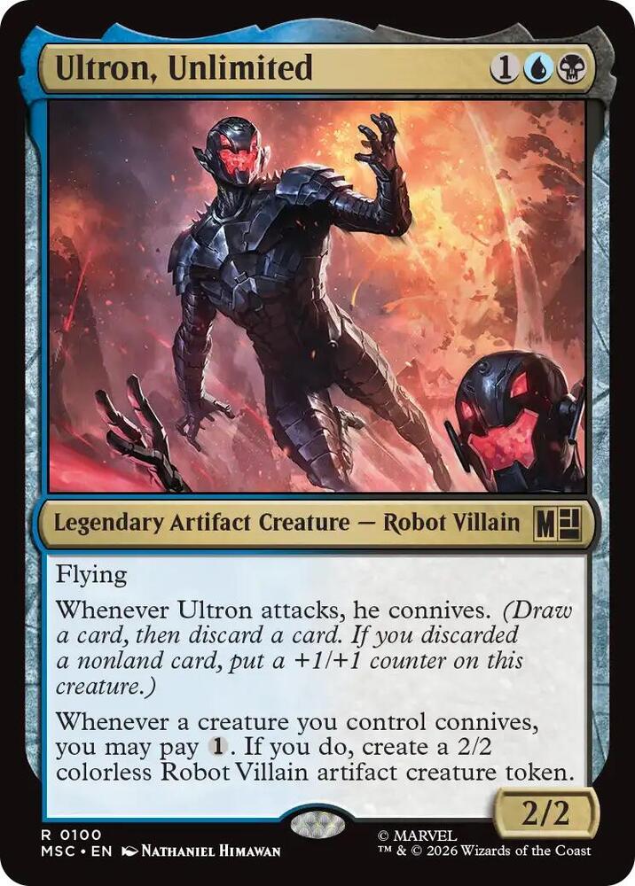 Ultron, Unlimited (Surge Foil) (100) [Marvel Super Heroes Commander]