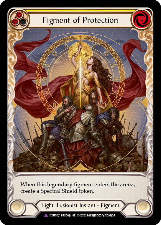 Figment of Protection // Aegis, Archangel of Protection (Marvel) [Dusk Till Dawn] Cold Foil
