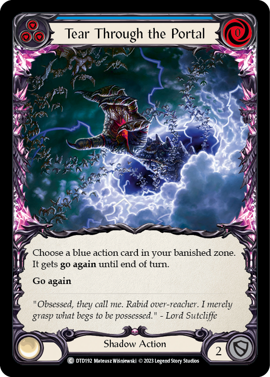Tear Through the Portal (Blue) [Dusk Till Dawn] Rainbow Foil