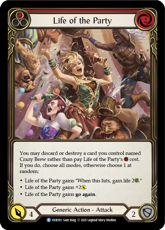 Life of the Party (Red) [Everfest] 1st Edition Rainbow Foil