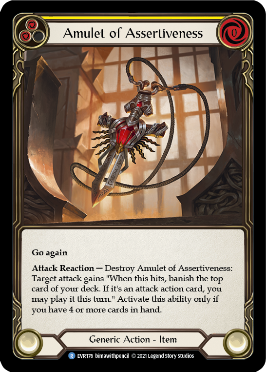 Amulet of Assertiveness [Everfest] 1st Edition Cold Foil