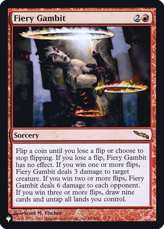 Fiery Gambit [Secret Lair: Heads I Win, Tails You Lose]