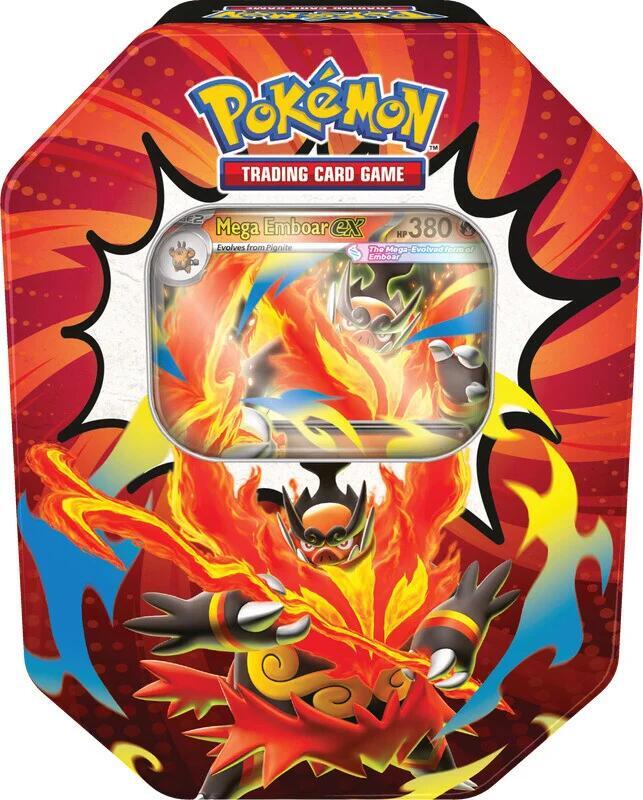 Pokemon ME2.5 Ascended Heroes Tin Mega Emboar ex (2026-08-28)