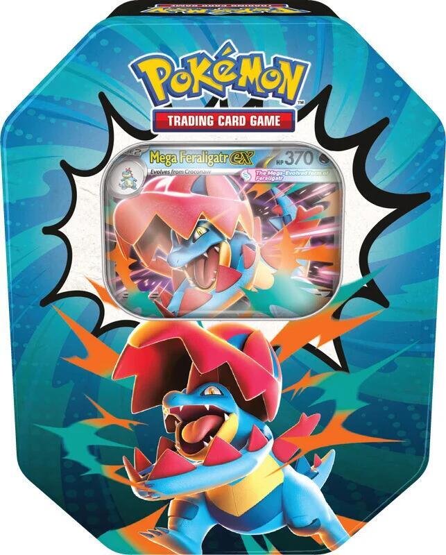 Pokemon ME2.5 Ascended Heroes Tin Mega Feraligatr ex (2026-08-28)