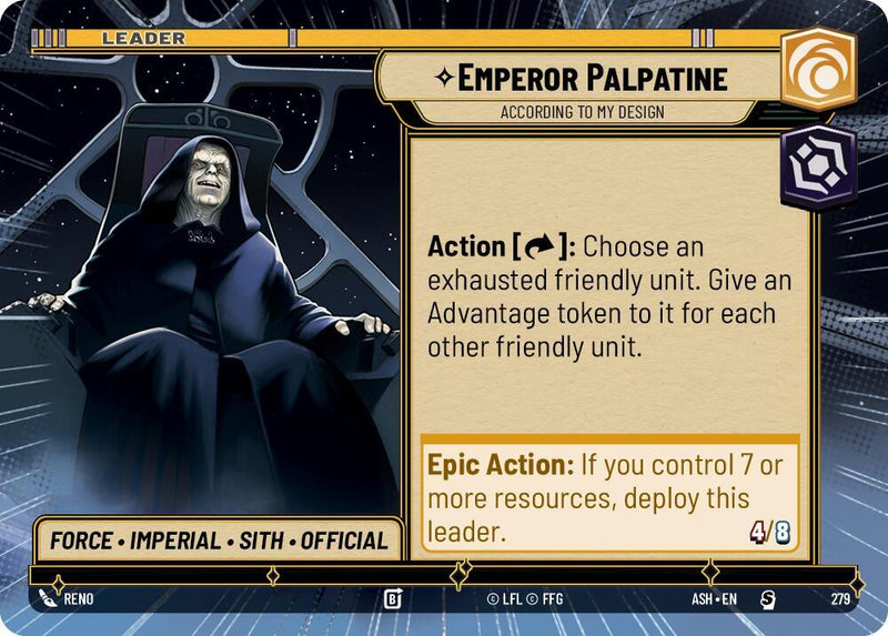 Emperor Palpatine - According to My Design (Hyperspace) (279) [Ashes of the Empire]