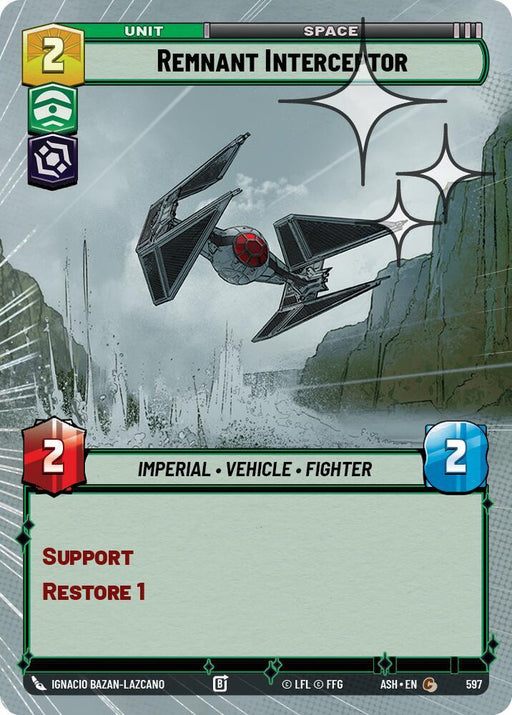Remnant Interceptor (Hyperspace Foil) (597) [Ashes of the Empire]