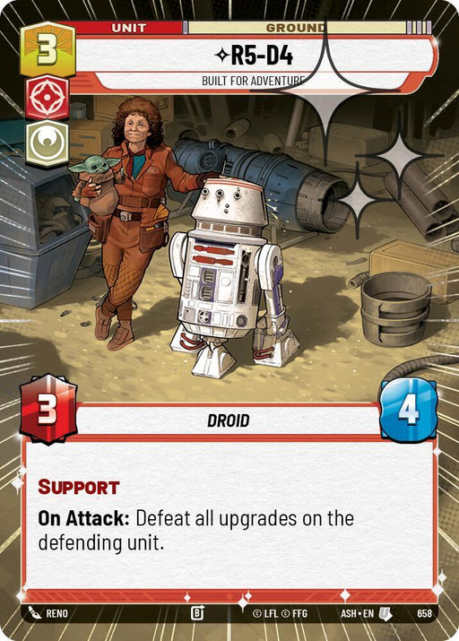 R5-D4 - Built for Adventure (Hyperspace Foil) (658) [Ashes of the Empire]