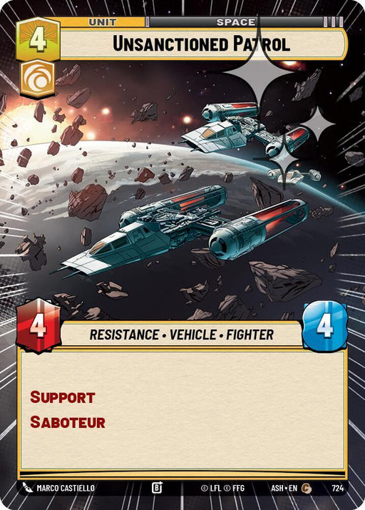 Unsanctioned Patrol (Hyperspace Foil) (724) [Ashes of the Empire]