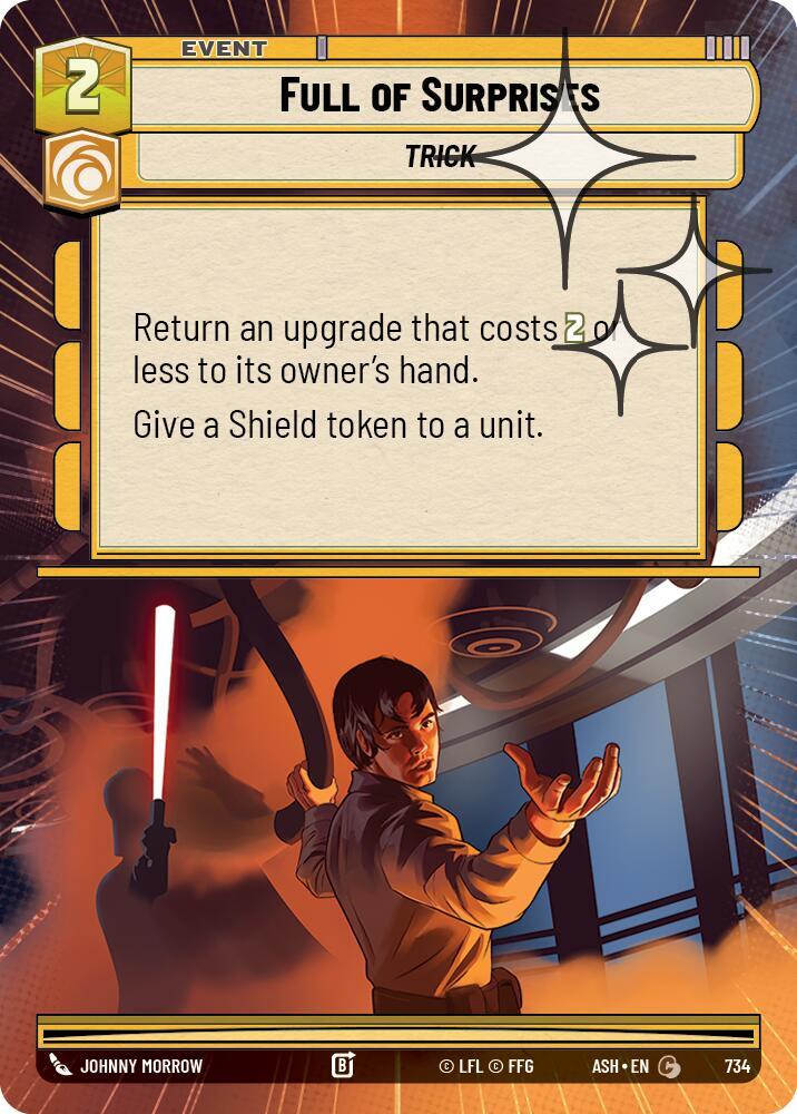 Full of Surprises (Hyperspace Foil) (734) [Ashes of the Empire]