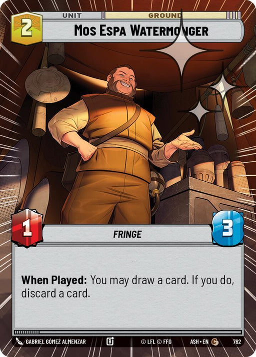 Mos Espa Watermonger (Hyperspace Foil) (762) [Ashes of the Empire]