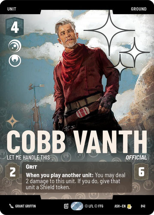 Cobb Vanth - Let Me Handle This (Prestige Foil) (841) [Ashes of the Empire]