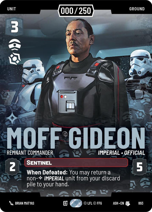 Moff Gideon - Remnant Commander (Serialized) (893) [Ashes of the Empire]