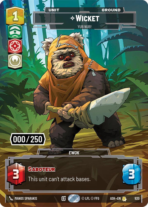 Wicket - Yub Nub! (Serialized) (920) [Ashes of the Empire]