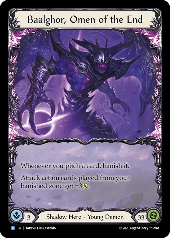 Baalghor, Omen of the End (IAR159) [Usurp the Shadow Throne Pre-release Cards]