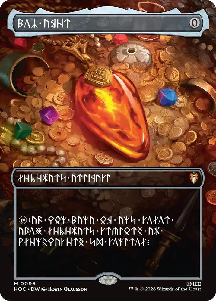 Mox Amber (Borderless) (Dwarvish) (96) [The Hobbit: Eternal-Legal]