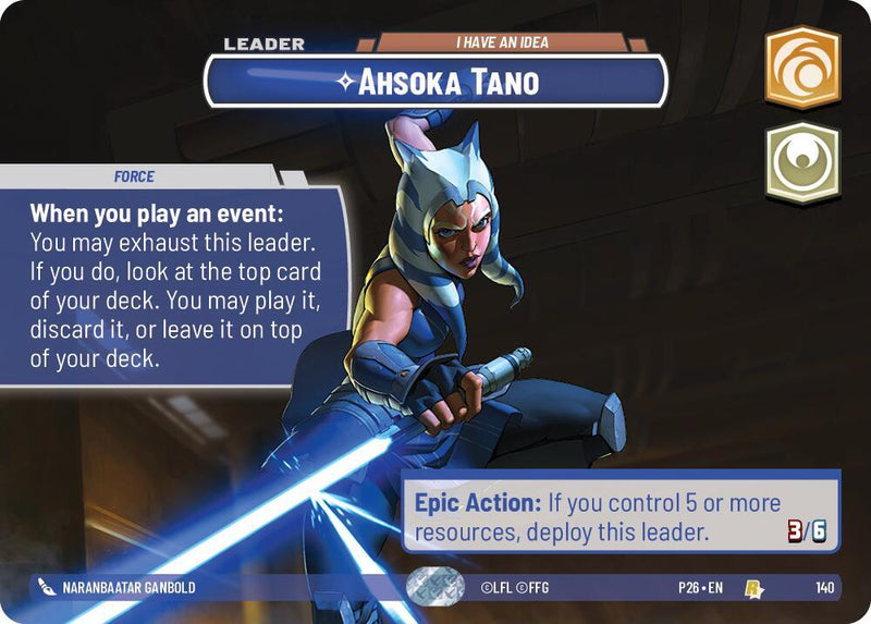 Ahsoka Tano - I Have an Idea (Prize Wall) (140) [Galactic Championship 2026]