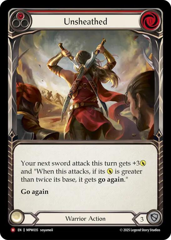 Unsheathed (Red) (MPW035) [Mastery Pack Warrior]