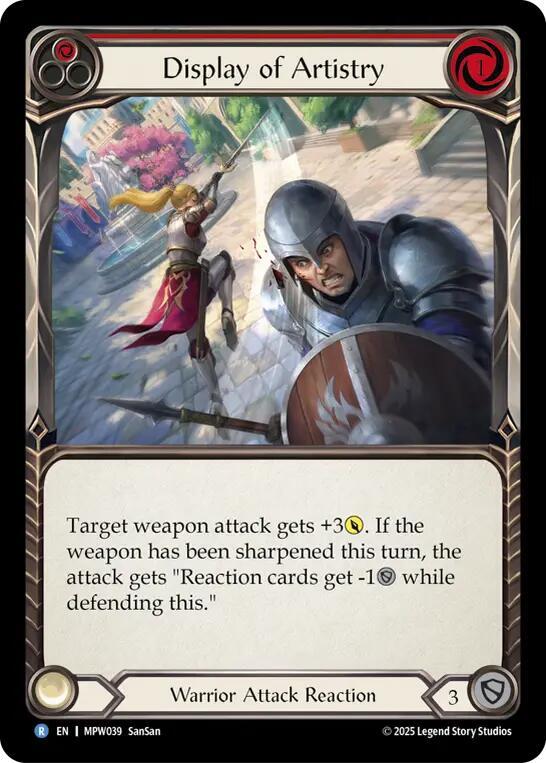 Display of Artistry (Red) (MPW039) [Mastery Pack Warrior]