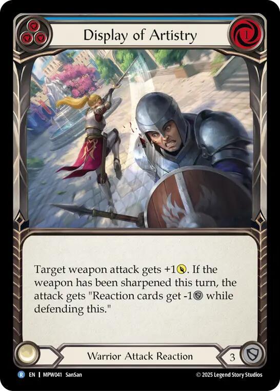 Display of Artistry (Blue) (MPW041) [Mastery Pack Warrior]