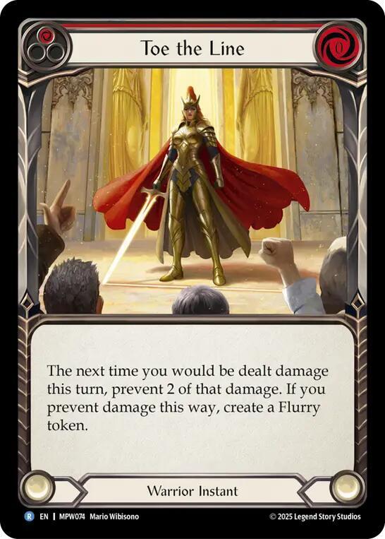 Toe the Line (Red) (MPW074) [Mastery Pack Warrior]