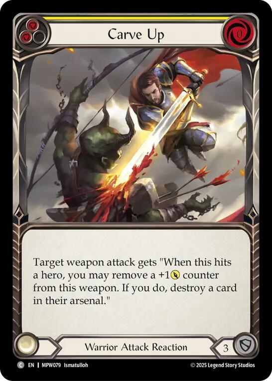 Carve Up (Yellow) (MPW079) [Mastery Pack Warrior]