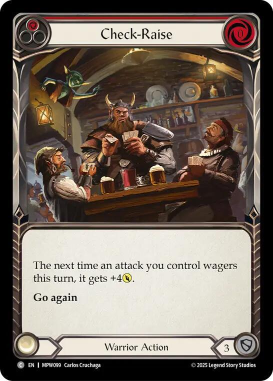 Check-Raise (Red) (MPW099) [Mastery Pack Warrior]