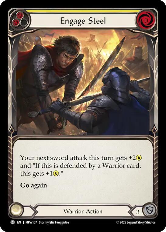 Engage Steel (Yellow) (MPW107) [Mastery Pack Warrior]