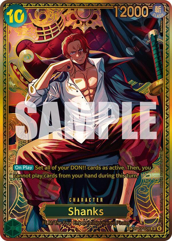 Shanks (OP13-028) (SP) [The World's Strongest Warriors]