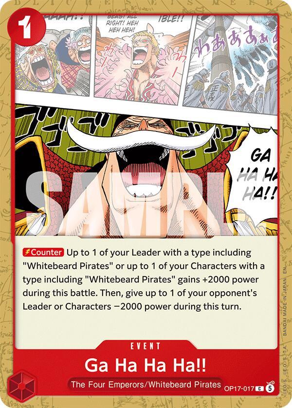 Ga Ha Ha Ha!! (OP17-017) [The World's Strongest Warriors]