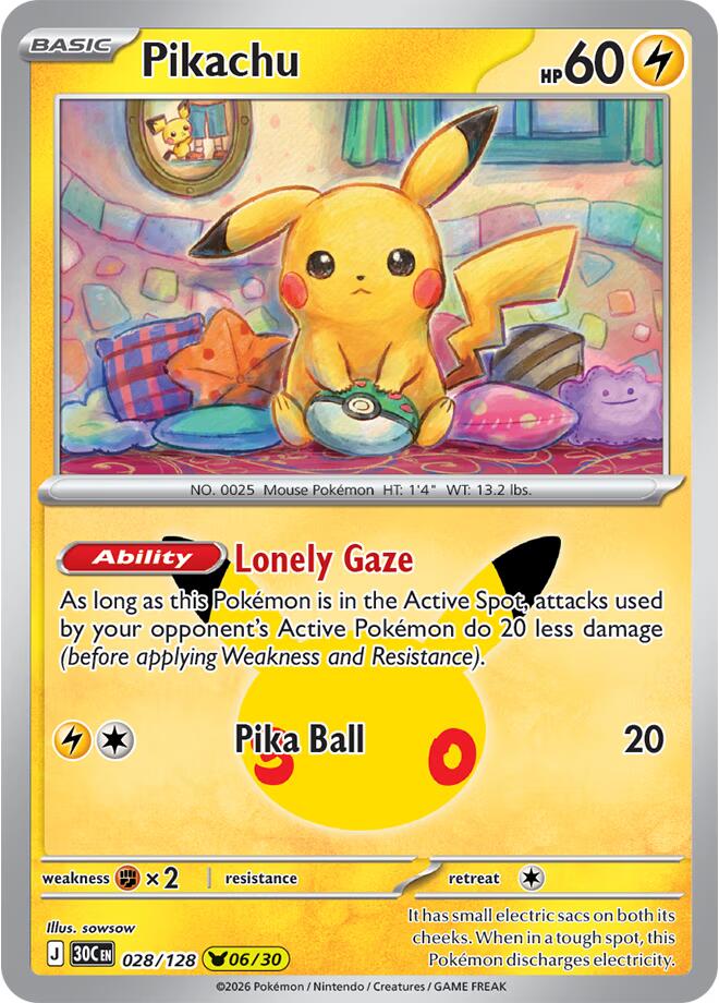 Pikachu - 028/128 [ME: 30th Celebration]