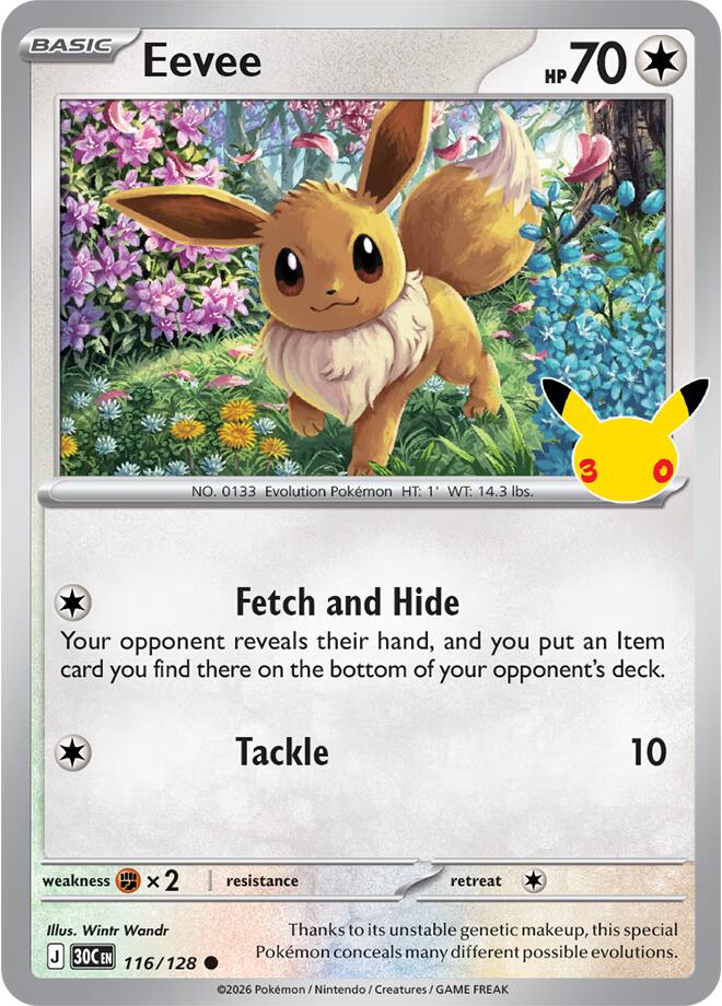 Eevee - 116/128 [ME: 30th Celebration]