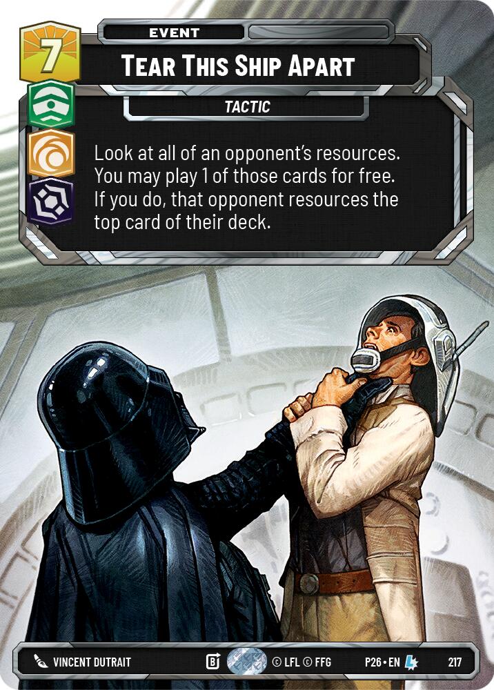 Tear This Ship Apart (Foil) (217) [Sector and Regional Promos: Season 2]