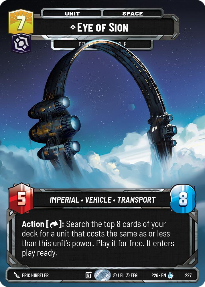 Eye of Sion - Delivered from Exile (Foil) (227) [Sector and Regional Promos: Season 2]